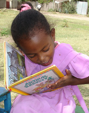 Girl with book